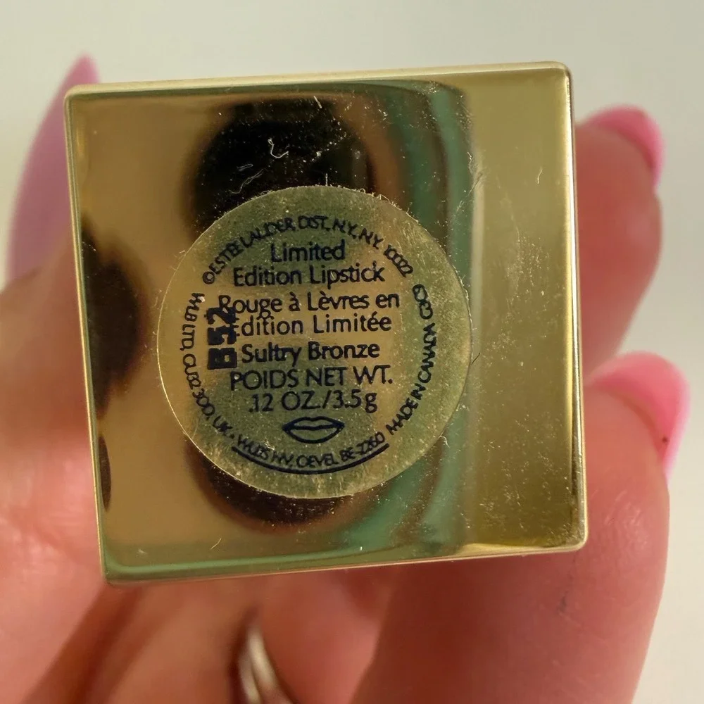 Estee Lauder Limited‎ Edition Lipstick Sultry Bronze B52 Shimmer Gold New